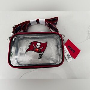 Tampa Bay Buccaneers Crossbody Clear Gameday Bag NFL Licensed NWT